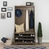 Entryway Hall Tree Shoe Cubbie Coat Rack
