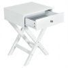 Retro X-Shape 1 Drawer Nightstand Coffee Table
