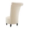 Tufted High Back Plush Velvet Upholstered Accent Low Profile Chair