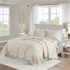 Reversible Scalloped Edges Microfiber Quilt Set