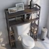 Solid Wood Over the Toilet Bathroom Storage Unit