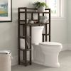 Solid Wood Over the Toilet Bathroom Storage Unit