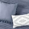 Cotton Clip Dot Boho 5-Piece Comforter Set in Denim Blue