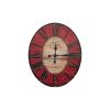 Oversized Distressed Paris Wood Wall Clock