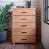 Modern Farmhouse Solid Wood 5 Drawer Bedroom Chest