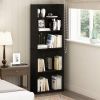 71-inch Tall 5-Shelf Bookcase Wood Finish