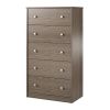 Modern 5-Drawer Bedroom Chest Dresser in Rustic Wood Finish