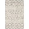 Hand Woven Wool Blend Grey Beige Ivory Persian Style Area Rug