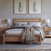 Farmhouse Solid Wood Platform Bed Frame with Headboard Footboard