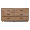 Modern Farmhouse Solid Wood 6 Drawer Double Dresser