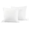 White 5-Piece Lightweight Polyester Comforter Set with Lace Trim
