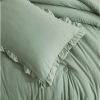Ruffled Edge Microfiber Comforter Set