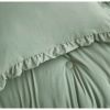 Ruffled Edge Microfiber Comforter Set