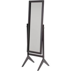 Modern Full Length Freestanding Bedroom Floor Cheval Mirror (Color: Espresso)