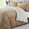 Plush Microfiber Reversible Comforter Set