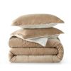 Plush Microfiber Reversible Comforter Set