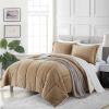 Plush Microfiber Reversible Comforter Set