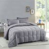 Traditional Microfiber Reversible 3 Piece Comforter Set