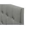 Modern Classic Style Button-Tufted Headboard with Upholstered Fabric