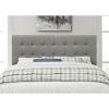 Modern Classic Style Button-Tufted Headboard with Upholstered Fabric