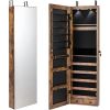 2-in-1 Wall or Door Mounted Jewelry Organizer Full Length Mirror