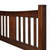Farmhouse Style Solid Wood Platform Bed Frame with Headboard