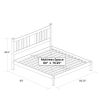 Farmhouse Style Solid Wood Platform Bed Frame with Headboard