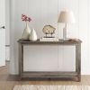 Modern Coastal Farmhouse Console Sofa Table in Wood Finish