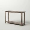 Modern Coastal Farmhouse Console Sofa Table in Wood Finish