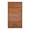 Modern 5-Drawer Bedroom Chest Dresser in Rustic Wood Finish