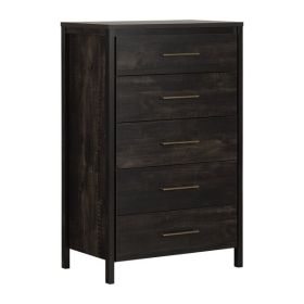 Modern 5 Drawer Storage Chest (Color: Java)