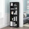 71-inch Tall 5-Shelf Bookcase Wood Finish