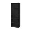71-inch Tall 5-Shelf Bookcase Wood Finish