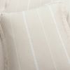 Beige Off-White Stripe Lightweight 3-Piece Comforter Set