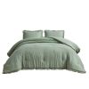 Ruffled Edge Microfiber Comforter Set