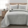 Reversible 3-Piece Cotton Woven Coverlet Set