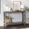 Industrial Farmhouse Entryway Table / Sofa Table Wood Finish