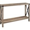 Industrial Farmhouse Entryway Table / Sofa Table Wood Finish