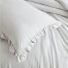 Ruffled Edge Microfiber Comforter Set