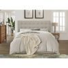 Button-Tufted Headboard with Upholstered Fabric