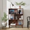 Mid Century Modern Style Bookcase Storage Shelving Unit