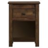 Farmhouse 1-Drawer Bedroom Nightstand with Open Shelf
