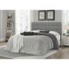 Modern Classic Style Button-Tufted Headboard with Upholstered Fabric