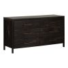 Modern 6 Drawer Double Dresser