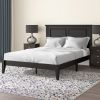 Traditional Solid Oak Wooden Platform Bed Frame with Headboard