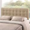 Modern Fabric Upholstered Button Tufted Headboard
