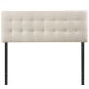 Modern Fabric Upholstered Button Tufted Headboard