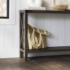 Industrial Farmhouse Entryway Table / Sofa Table Wood Finish