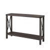 Industrial Farmhouse Entryway Table / Sofa Table Wood Finish