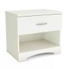 Modern 1 Drawer Nightstand End Side Table Storage
